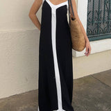 Verena | Midikleid im Colour-Block-Design Stil Lavechic Île