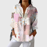 Saskia | Leichte farbenfrohe Bluse mit Print