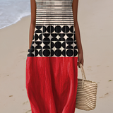 Henrike | Midikleid im Colour-Block-Design