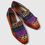 Luise | Brauner Leoparden-Loafer