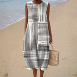 Bequemes ärmelloses Sommerkleid