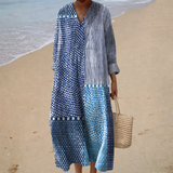 Figurschmeichelndes Sommerkleid mit Print