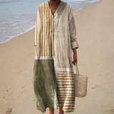 Figurschmeichelndes Sommerkleid mit Print