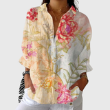 Tatjana | Leichte farbenfrohe Bluse mit Print
