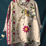 Ida | Legere Bluse mit Vintage-Blumenprint