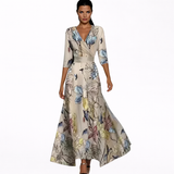 Hedwig | Elegantes Maxikleid mit Blumenmuster