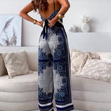 Lilly | Zweiteiliges Set elegant mit top mit Schnürung und Hose urlaubsbereit