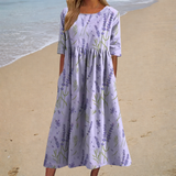 Fließendes langes Kleid – chic und bequem