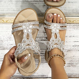 Anna-Marie | Orthopädische Sandalen con cristalli