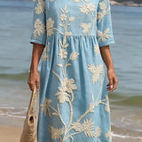 Sophie | Legeres Damenkleid mit Blumenmuster