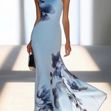 Lotta | Maxikleid Off-Shoulder aus Satin